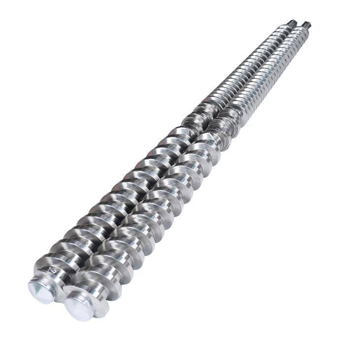 Tornillos gemelos corotativos y contrarrotativos